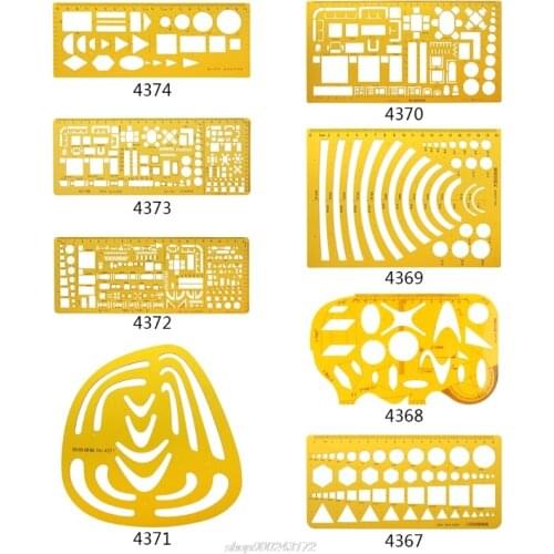 K Resin Irregular Arc Drawing Template Ruler Engineer Stationery Measuring Tool Jy6 21 Dropship