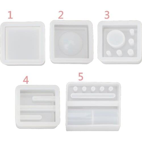 Silicone Mold Card Storage Pen Holder Ashtray Epoxy Resin Mold Jewelry Making