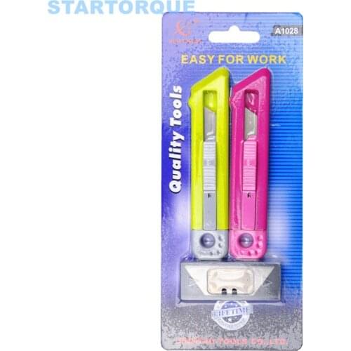 STARTORQUE 3PC Plastic Utility Knife Robot modeling Office student safety cutting
