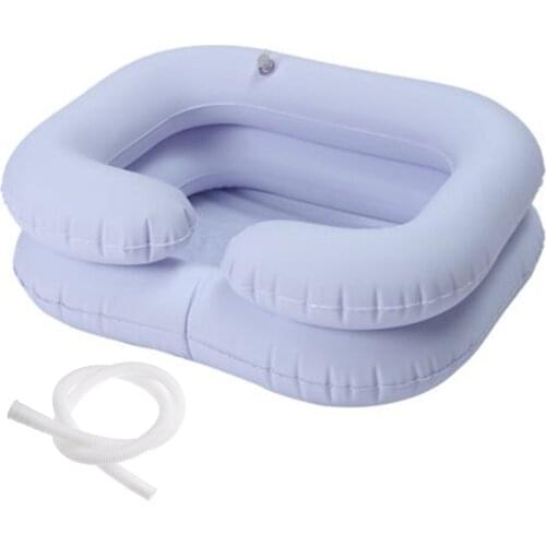 Home Bathroom Supplies Inflatable PVC Shampoo For The Elderly Disabled Medical Care Shampoo Sink Convenient Folding landmark