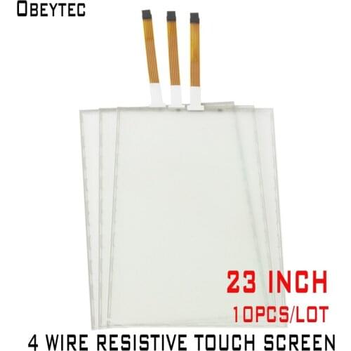 TS230A4K01*10PCS 23 inch 4wire resistive touch technology, AA 514*291mm, OA 534*313 mm, 10PCS Panel Only