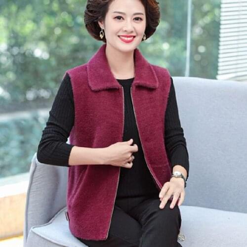 Woman Sleeveless Sweater Vest Female Knitting Pullovers Ladies Solid Color Vintage Sweaters Knitted Waistcoats Top Jumper Q249