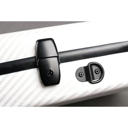 White Rectangle Violin Hard Case 4/4 Carbon Composite light&strong