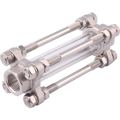 1/2'' BSP Female Sight Glass Diopter for Homebrew Brewing 304 Stainless Steel