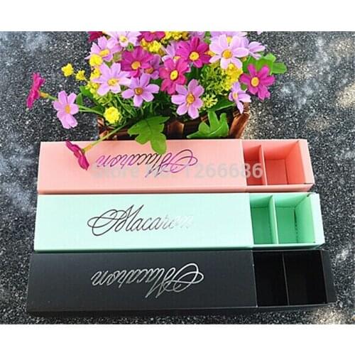 100pcs/lot Macaron paper Box Gift Package Container
