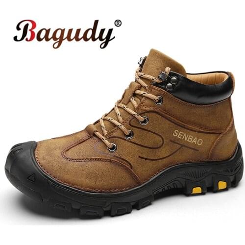 Bagudy Men's Motorcycle Boots