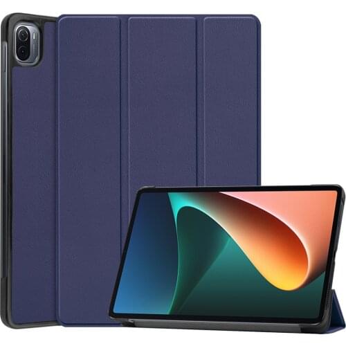 PU Leather Hard PC Smart Flip Case For Xiaomi Mi Pad 5/5Pro/5Pro 5G Auto Sleep Wake Up Function Folding Stand