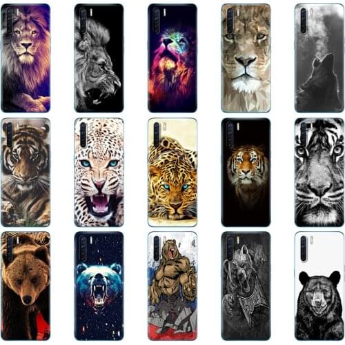 For OPPO A91 Case 6.4" Silicon Soft Back TPU Phone Cover For OPPO A 91 Capas OPPOA91 Case CPH2001 CPH2021 Funda wolf tiger bear