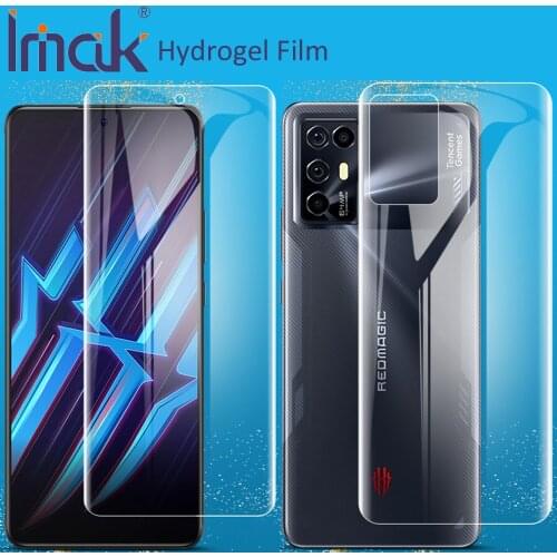 Imak Hydrogel Film For ZTE Nubia Red Magic 6R Rear Front Back Soft Clear Screen Guard Protective oleophobic