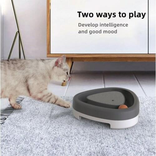 Pet Cat Toy Interactive Puzzle Smart Teasing Cat Teaser Feather Wand Toy Funny Ball Training Toys For Pet Supply