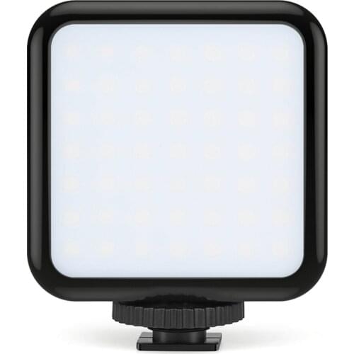 Camera Light with 3 Cold Shoe, LED Portable Photography Lighting Video Light, Dimmable 6500K Dimmable LED Panel Light