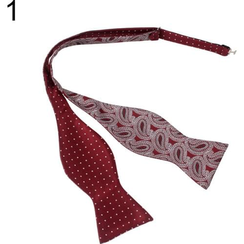 Men Adjustable Self Bow Ties Necktie Neckwear Business Wedding Party Supplies Boy Bowties Solid Butterfly Bow Tie Gift Bow Tie