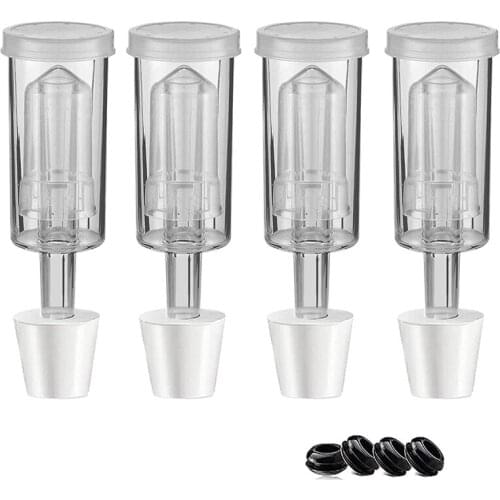 Fermentation Lids Airlock Kit with 6Stopper,Air Locks Fermentation Airlock Beer Wine Kombucha Brewing Kit Airlock Bubble