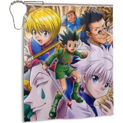 NEW Hunter X Hunter cosplay Curtains Bathroom Curtain Frabic Waterproof Polyester Bathroom Curtain with Hooks