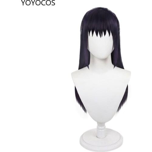 YOYOCOS Anime Peruca Jujutsu Kaisen Iori Uthime Wig Cosplay Cute Bangs Purple Black Female Long Hair Cosplay Halloween Carnival