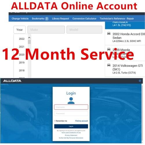 2021 Alldata Software Online Account 12 month service Auto repair software support 2022 year newest model Alldata online Account