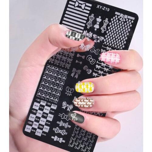 6*12cm,32 Design Nail Stamping Template 1Pc Nail Stamping Plates Lace/Cartoon/Animal/Flowers Nail Art Decoration Polish Template