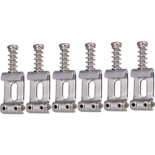 Zinc Alloy Iron Electric Guitar Saddles String Fits Locking Tremolo Trem Bridge For Electric Guitar
