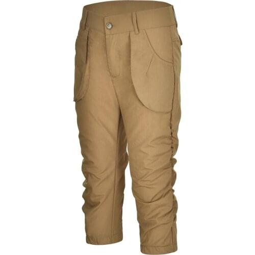 Women work Summer Solid Color High Waist Pockets 3/4 Harem Trousers Cropped Pants High Waist Pockets Trousers Cropped Pants