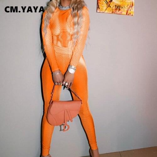 CM.YAYA Women Gradient Two 2 Piece Set Classic Long Sleeve Tee Tops and Legging Pants Matching Set Outfits Yoga Sport Tracksuit