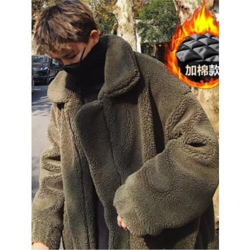 Winter New Korean Boyfriend Style The Loose Thickening Boys Harajuku Personality Solid Color Wild Casual Cotton Clothes