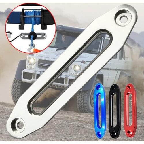 3500-8000Lbs 10 Inch Winch Rope Guide Silver Blue Hawse Aluminum Fairlead For Winch Cable Rope Guide ATV UTV Off-Road 4WD