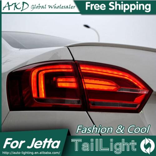 AKD Car Styling for VW Jetta MK6 Tail Lights North America Design Jetta LED Tail Light Rear Lamp DRL+Brake+Park+Signal