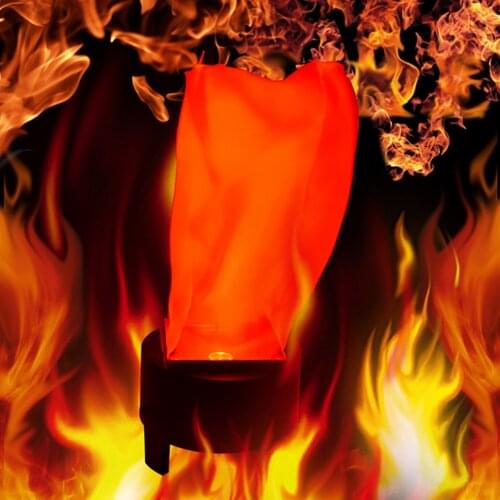 Besegad Halloween LED Artificia Fake Simulation Fire Burning Brazier Lamp Props Toys Halloween Party Haunted House Bar Decor