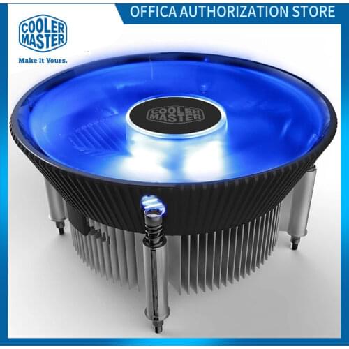Cooler Master i70 i70C MINI CPU Cooler 3Pin/4Pin 12cm LED Blue light Silent Fan For Intel 1156 1155 1151 1150 120mm PC Cooler