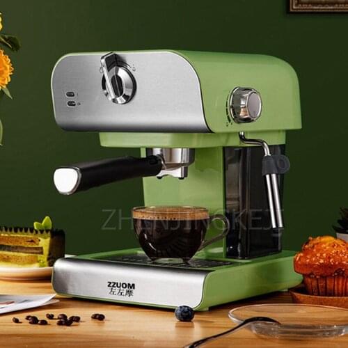Home Small Coffee Machine Semi-Automatic Italian Concentrate High Pressure Steam Food Grade PP Material Milk Froth Machine 220V