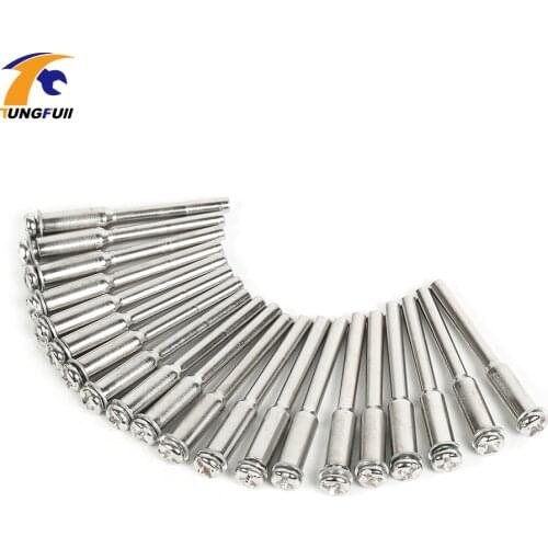 Dutoofree 20pcs Steel Screw Mandrel Shank tool DIY Woodworking Dremel Accessories Tool Set For Dremel Mini Drills Rotary Tools