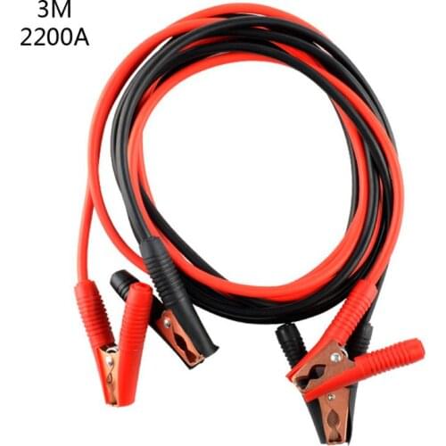 3/4 Meters 2200/2600A Car Power Charging Booster Cable Battery Jumper Wires 28GC