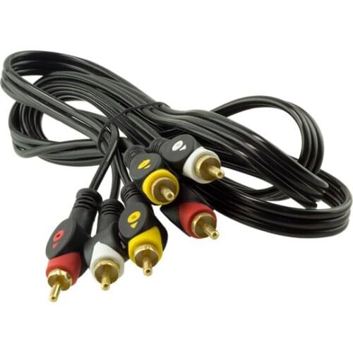 3 RCA + 3 RCA 1.5 METERS CABLE POWERMASTER BOXED