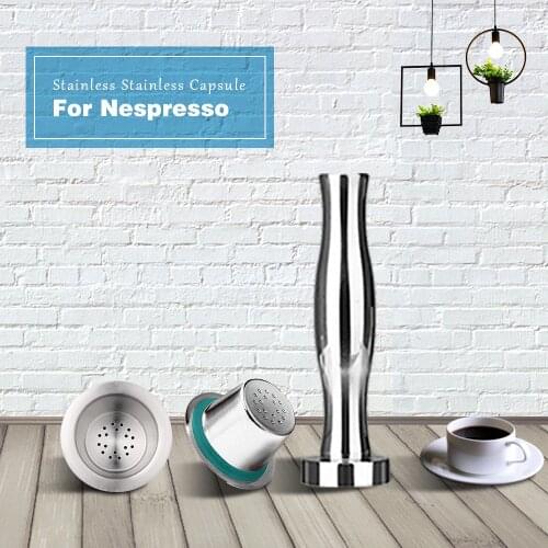 Nespresso Coffee Pods Stainless Steel Refillable Capsulas Nesspreso Reusable Coffee Filter Cup New DIY Coffee Maker Tools Gift