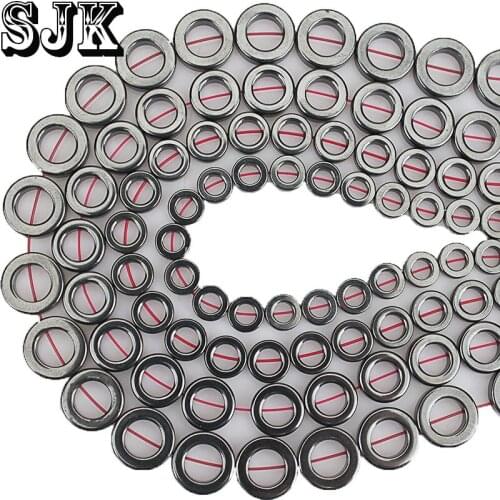 Natural Black Hematite Stone Round Loose Beads 8 10 12 14 16MM DIY Earring Necklace For Jewelry Making Handmade Accessories