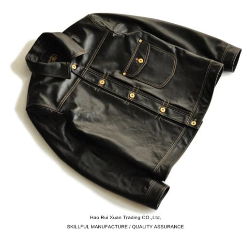 Saucezhan 506XX Mens Leather Jacket Cow Jacket Genuine Leather leather jacket real motorcycle jacket learher coats