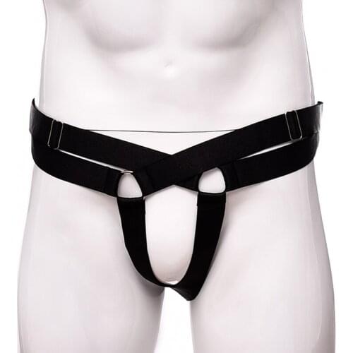 Mens Sexy Panties Harness G-String Lingerie Adjustable T-Back Thong Briefs Pouch Hole Crotchless Sissy Underwear Underpants