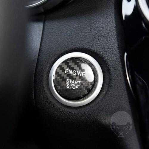 Sticker Cover Trim Car Styling Accessories Car Engine Start Stop Button Sticker Ignition Switch Cover Cap for Mercedes-Benz