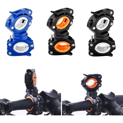 New Sale 360 degree Cycle Bicycle Light Lamp Torch LED Flashlight Mount Bracket Holder Clip 10 x 5.6 x 3.2cm