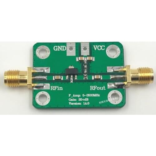 Radio frequency, wideband, low noise amplifier, LNA (5-3500MHz gain: 20dB)