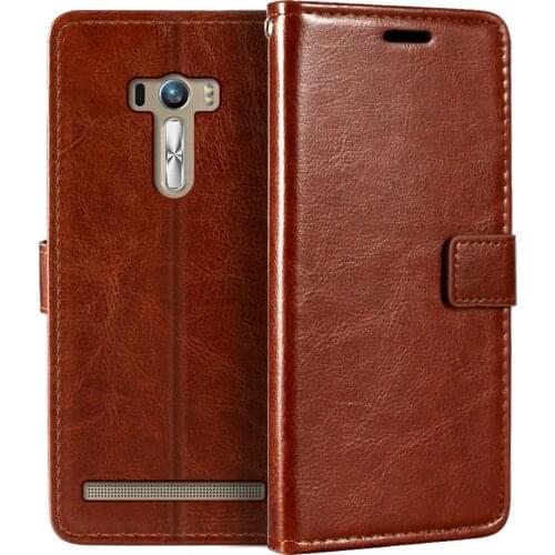 Luxury Leather Wallet Case For Asus ZenFone Selfie ZD551KL 5.5" Z00UD Holder Card Slots Flip Cover Stand Bag