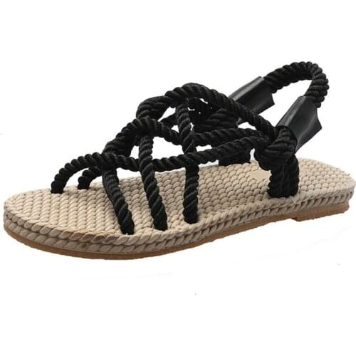 Sandals Woman Shoes Braided Rope With Traditional Casual Style And Simple Creativity Fashion Sandals Women Summer Shoes