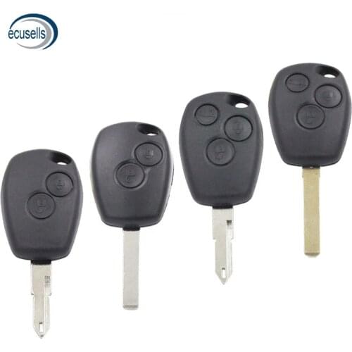2/3 Button Replacement Remote Car Key Shell Case Fob For Renault Megane Dacia Modus Espace Duster Clio