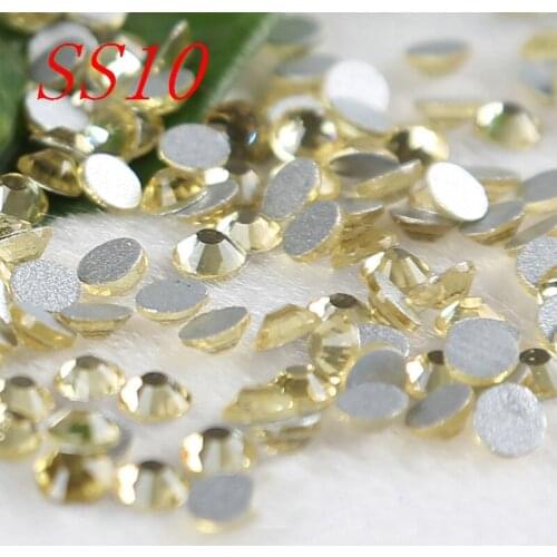 SS10 2.7-2.8mm Jonquil Non Hot Fix Rhinestones High Quality Nail Sticker Stone DIY Accessaries Casual Dress Free Shipping