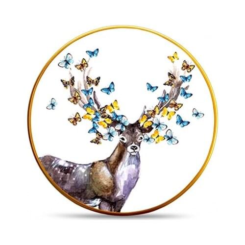 Majida Service Plate 6 Pieces 25 Cm Deer