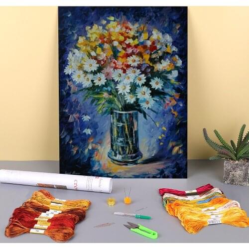Fascination Printed Canvas 11CT Cross-Stitch Embroidery Kit DMC Threads Sewing Hobby Needlework Painting Design For Magic