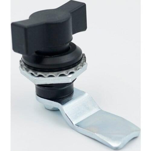 1 PCS MS714-2 Bright Chrome Cabinet Zinc Alloy Cam Lock ABS Handle keyless Lock Knob Cabinet Cam Lock