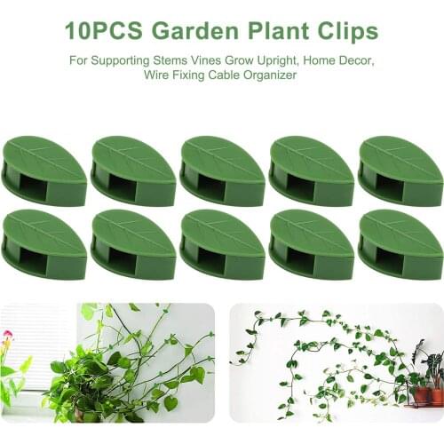 10/50pcs Plant Fixture Clip Plant Climbing Wall Self-Adhesive Fastener Tied Fixture Vine Buckle Hook Garden Plant Wall Climbing