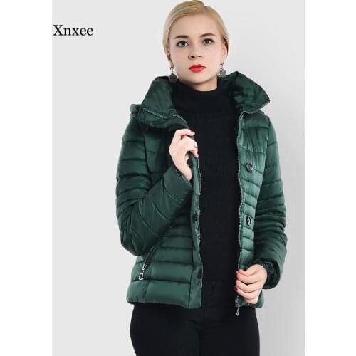 COUTUDI High Street Women Coats Winter Slim Warm Waterproof Woman Jacket Short Cotton Padded Parkas Jacket Female Plus Size XXXL