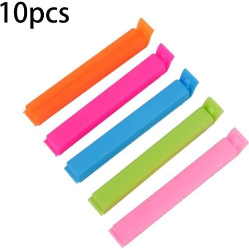 10 Pcs/Set Portable Food Bag Sealer Snack Storage Sealing Clamp Mini Fresh-keeping Seal Clips